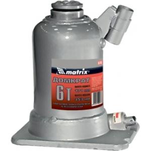 Домкрат гидравлический бутылочный 3 т h подъема 194–372 мм в пластиковом кейсе MASTER MATRIX 507529