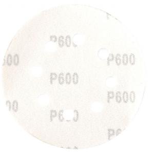 Круг абразивный на ворсовой подложке под "липучку" перфорированный P 24 125 мм 5 шт MATRIX 738009