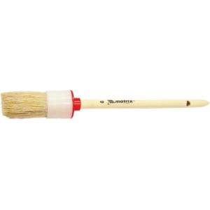 Кисть круглая №14 (50 мм), натуральная щетина, деревянная ручка, MATRIX, 82084