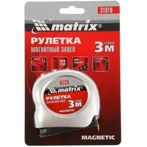 Рулетка Magnetic 3 м х 16 мм магнитный зацеп MATRIX 310109