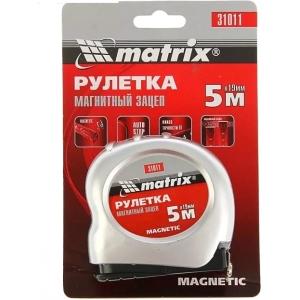 Рулетка Magnetic 5 м х 19 мм магнитный зацеп MATRIX 310119